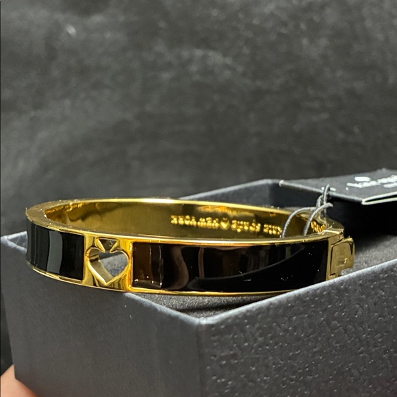 Kate Spade Hinge enamel hole punch bangle bracelet - Picture 3 of 6